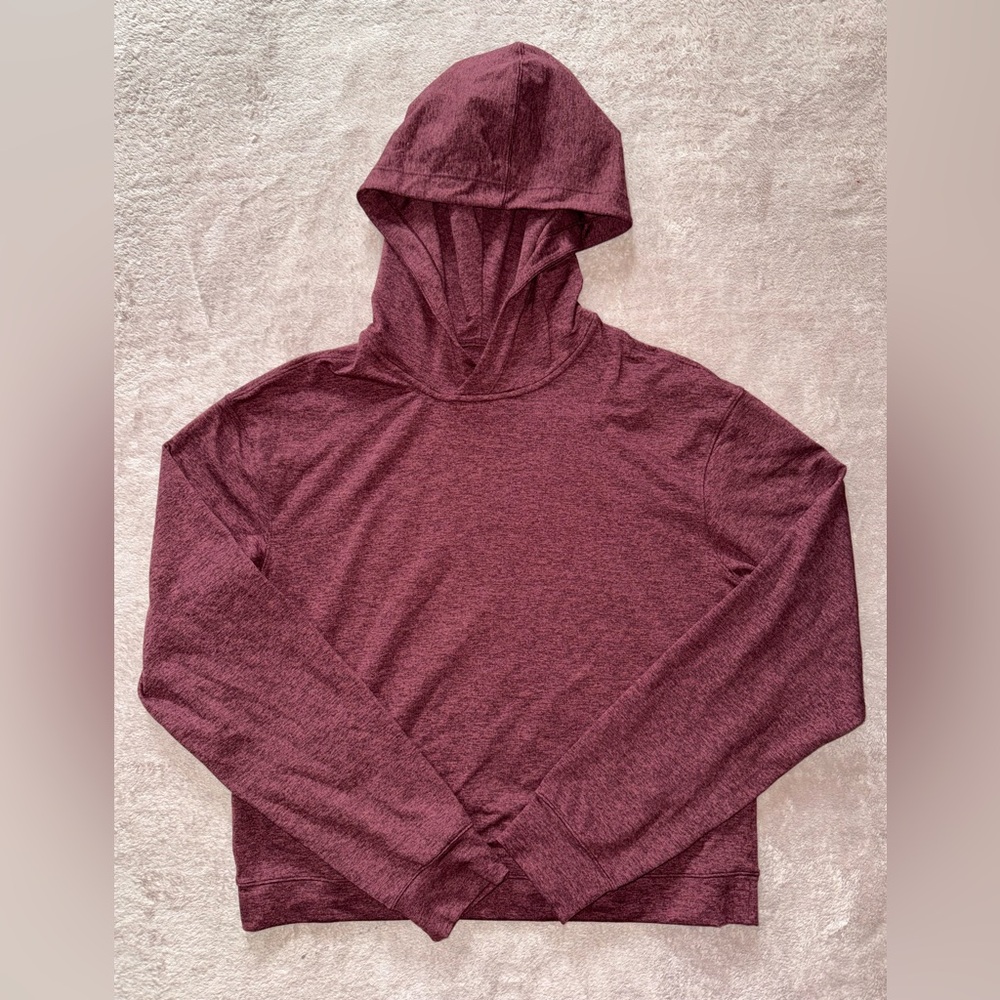 Lululemon Sweater Womens Red Lead The Pack Hoodie Rulu Fabric Run size 4